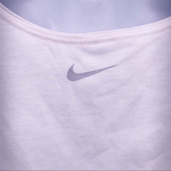 Nike Dri-Fit Peace Love Swoosh White Tank Top Size XS - Picture 6 of 11